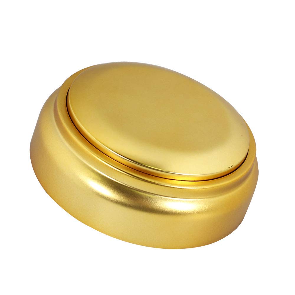 NESIGHTION Voice Recorder Button - 30 Sec Recording, Gold, 3.5x3.5x1.38 IN, Fun Gift for Education and Office Use