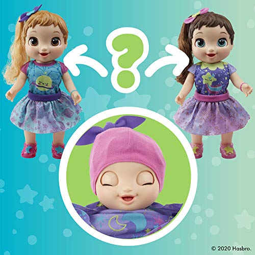 Baby Alive Baby Grows Up (Dreamy) - Shining Skylar Or Star Dreamer, Growing And Talking Baby Doll, Toy With 1 Surprise Doll And 8 Accessories, Blue
