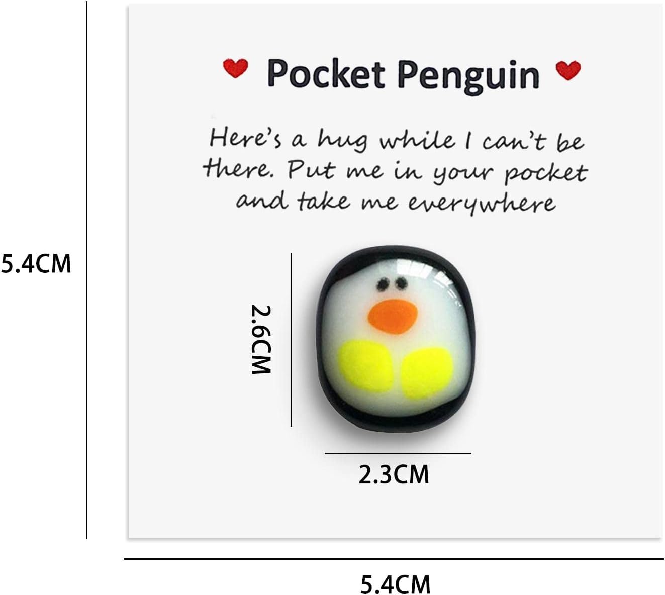 A Little Pocket Penguin Hug,Mini Cute Pocket Penguin Hug Animal Decoration Special Encourage Birthday Wedding Party Valentines P