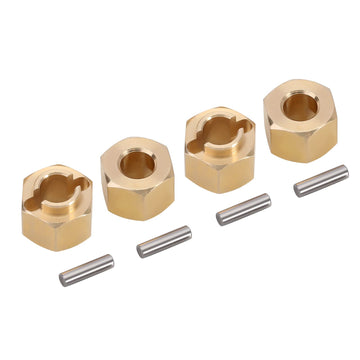 INJORA Brass Wheel Hex Hub 5mm(+1mm) Extenders Adaptor for 1/18 RC Crawler Car TRX4M Upgrade Parts