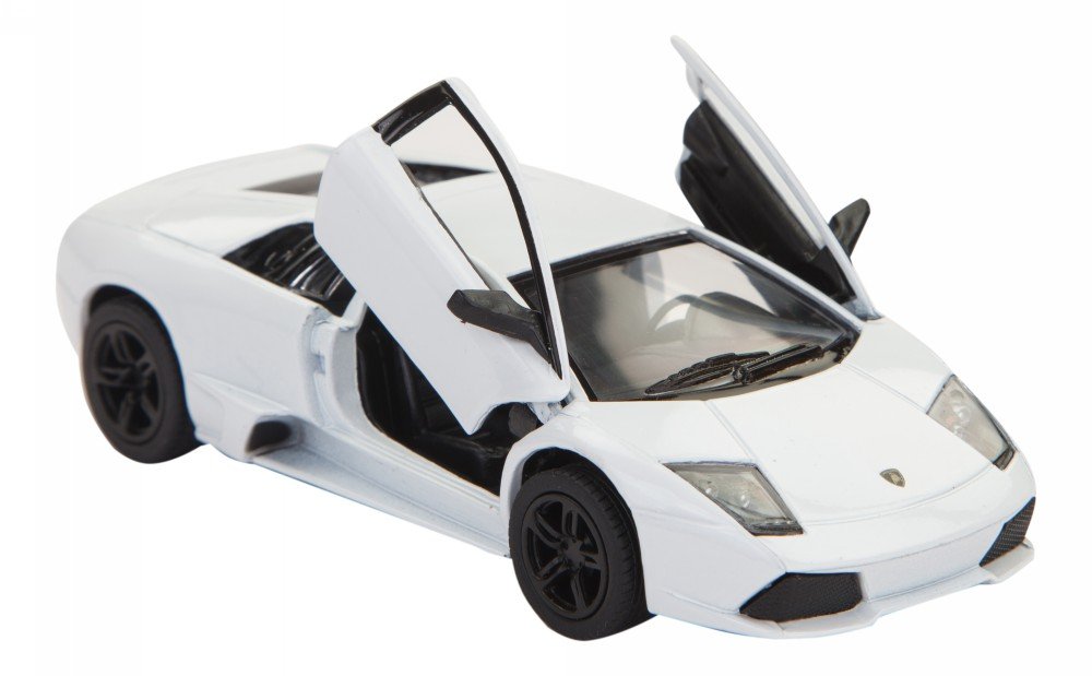 KiNSMART Lamborghini Murcielago LP640 1:36 Scale 5 Die Cast Model Super Sports Car Toy (White)