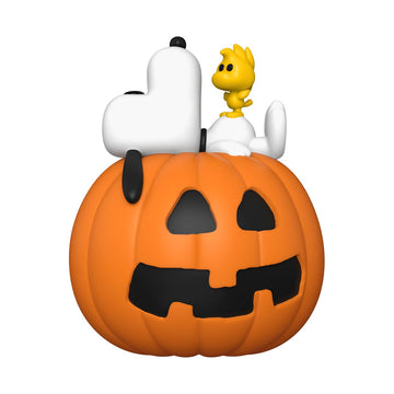 Funko Pop! Deluxe It's The Great Pumpkin, Charlie Brown - Snoopy & Woodstock with Pumpkin, Multicolor Collectible Figure