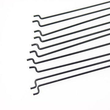 Hobbypark F1.2Mm X L180Mm (7.1 Inch) Steel Z Pull/Push Rods Parts For Rc Airplane Plane Boat Replacement (Pack Of 10)