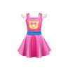 Agribazaar Flutter Sleeve Dress Daily Clothes Party Dresses Summer Skirt Soft Wear Halloween Outfits 5T 6T