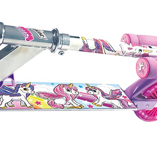Ozbozz Unicorn Scooter With 2 Light Up Wheels