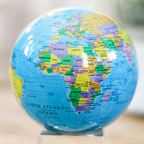 Mova Globe Blue Political Map 4.5'
