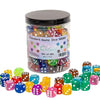 120 Pieces 16MM Dice Set, 6 Sided Standard Game Dices with Portable Box for Board Games,Worker Placement,Math Activities(Translu