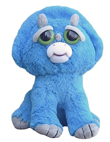 Feisty Pets William Mark Brainless Brian Adorable Plush Stuffed Triceratops That Turns Feisty With A Squeeze
