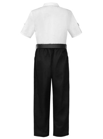 Relibeauty Pilot Costume For Kids With Accessories Airline Captain Pilot Costume Dress Up Career Day,150