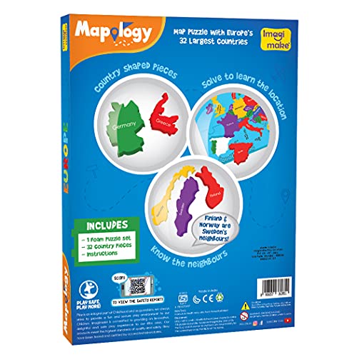 Imagimake Mapology: Europe Map Puzzle For Baby
