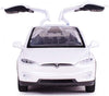 Gidoyi Toy Car Model X, Pull Back Car Toys Alloy Vehicles With Lights And Sound 1:32 Scale Model Car (White)