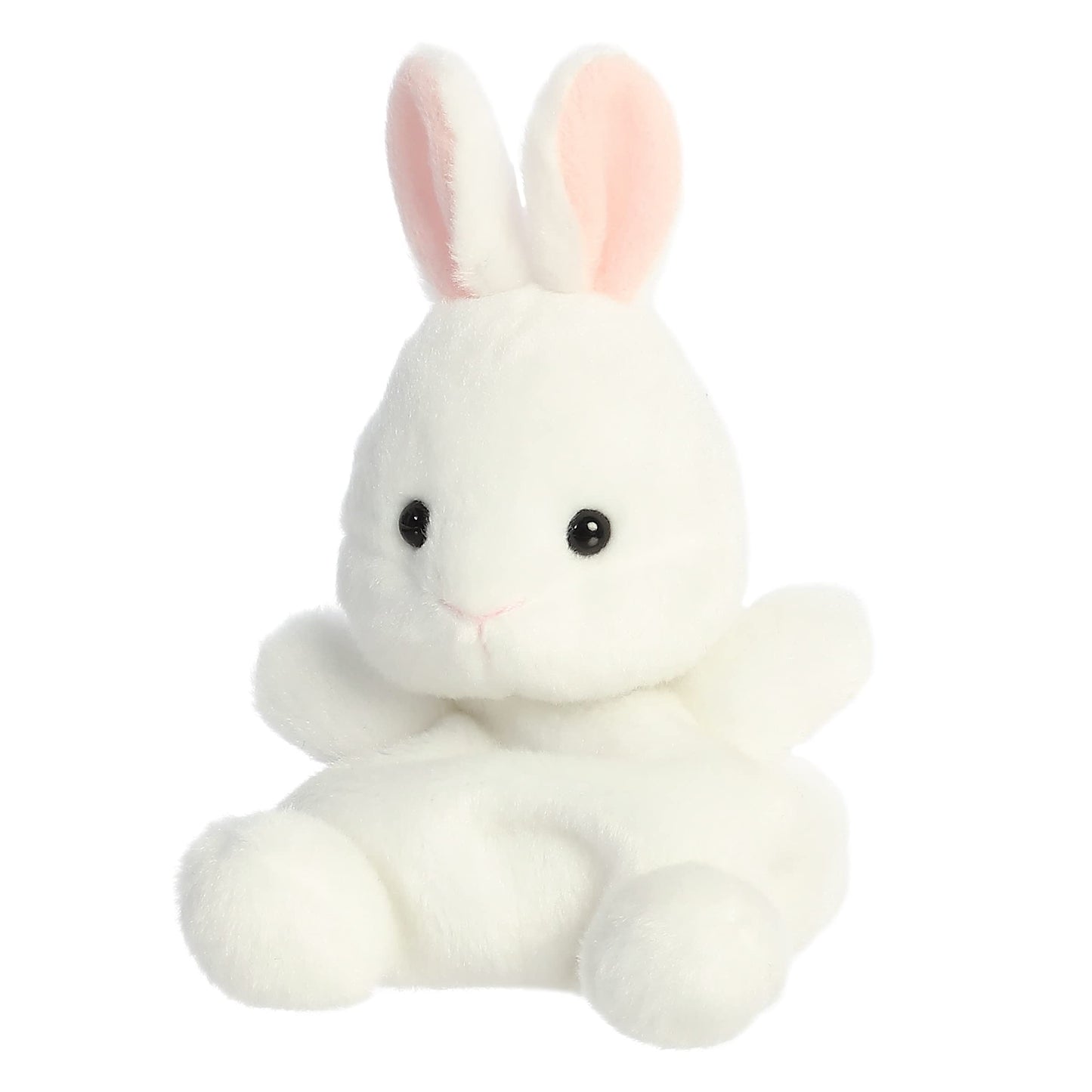 Aurora® Cottontail Bunny Stuffed Animal - 5" White Plush, Pocket-Sized, Collectible, Model 82061, Adorable Palm Pals™