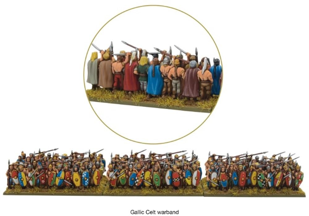 Warlord Games Hail Caesar Carthaginian Division Miniatures - 28mm Plastic Roman Soldiers Set for Tabletop Gaming