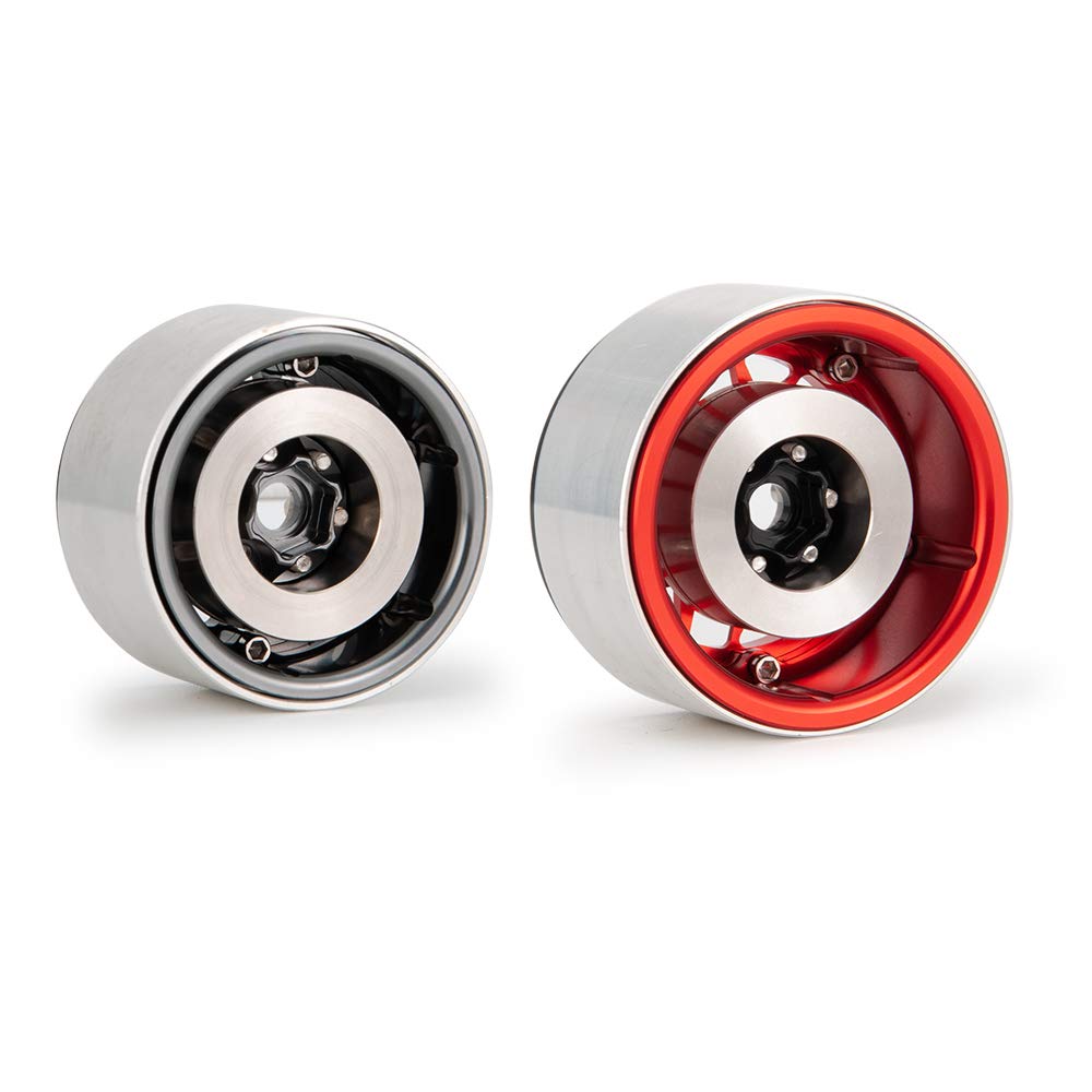 Que-T 4Pcs Heavy Duty Wheel Weights For 1/10 Rc 1.9'' Beadlock Rims Crawler
