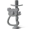 Moonkie Teething Toy, Safe & Easy To Hold Bpa Free Silicone Teethers, 360° Baby Toothbrush With Suction Base, Teether Toys Best For Babies 6-12 Months (Koala Lunar Grey)