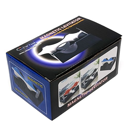 Cms Magnetics - Magic Levitating Spinning Top Spindle Fidget Toy For Office Desk Or School Physics Display Demonstrating The Science Education Of Magnetism, Creative Gift Idea For Adults And Kids