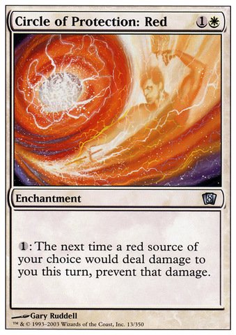 Magic The Gathering - Circle of Protection: Red - Eighth Edition