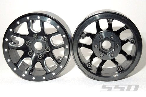 SSD RC 1.9    Double Time Wheels (Black) (2)