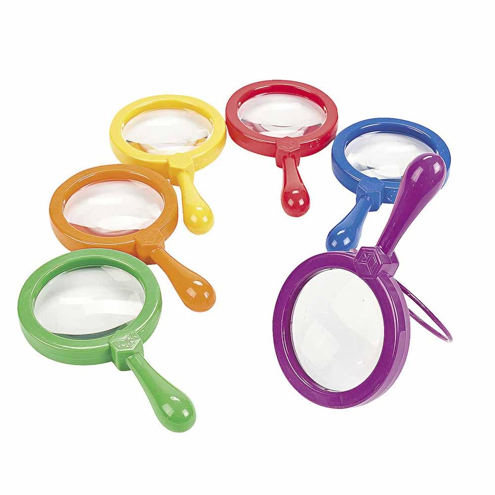 Learning Resources Jumbo Magnifiers - 6 Pieces, Ages 3+ Toddler Learning Toys, Exploration Toys For Kids, Magnifiers For Kids,Back To School Supplies, Teacher Supplies