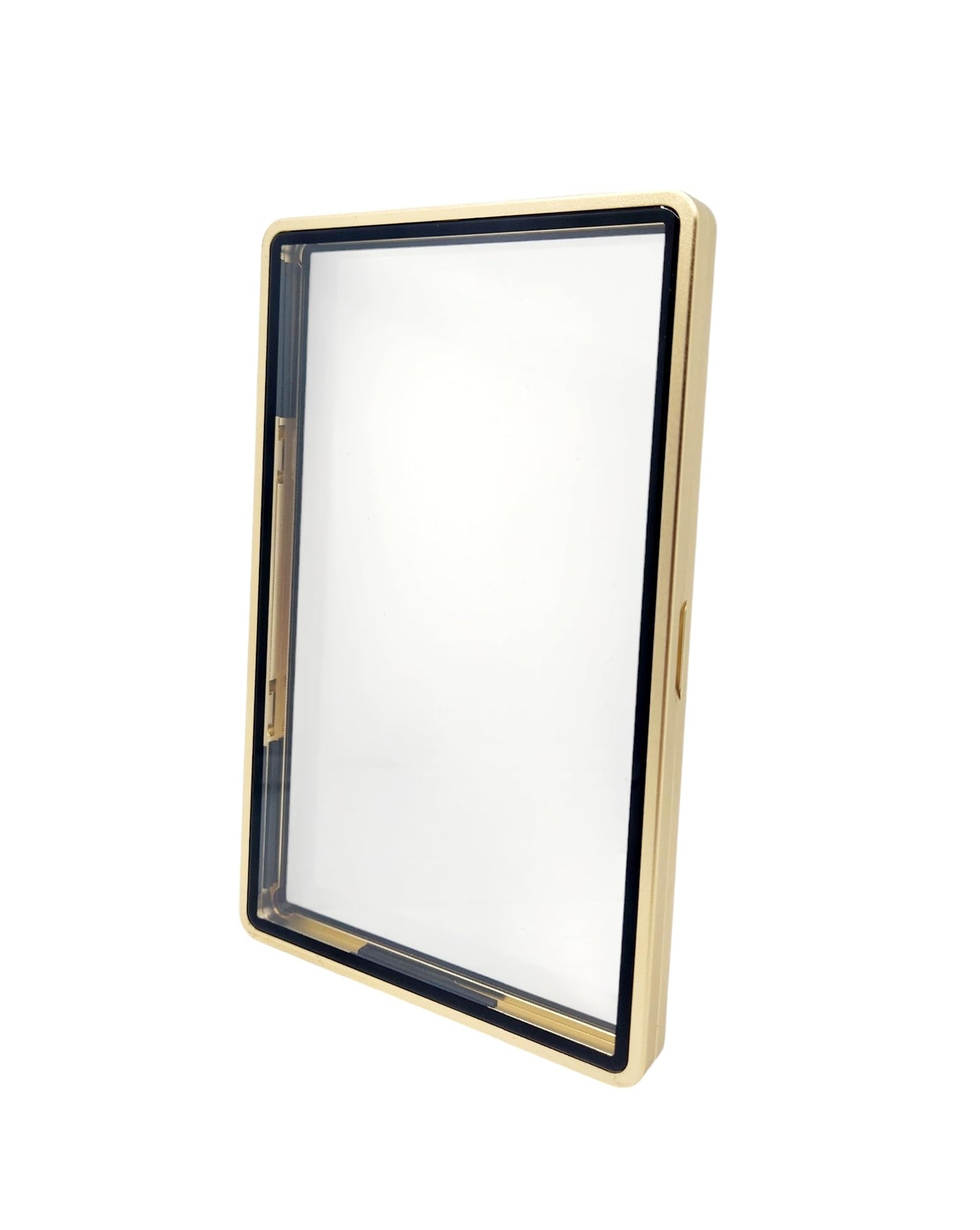 Metal Psa Slab Bumper Case Uv Resistant- Safeguard Stackable Magnetic Aluminum Metal Case For Graded Cards (Metallic Gold)