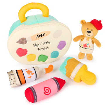 The Trendy Turtle Personalized My First Sound Toys And Bag Sets Plush Stuffed Playsets For Boys And Girls (Personalized My Littl