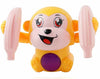 Dandur Cute Monkey Shape Musical Dumbbell Rattle Toy With Early Learning And Rotating Discs For Babies & Toddlers