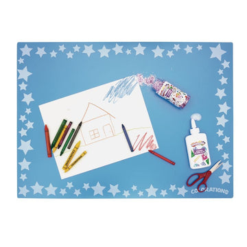 Colorations Flexible, Plastic Mats, Set Of 6, Reusable, Sturdy, Durable, Washable, Multi-Use, Art, Crafts, Painting, Coloring, Kids Activity, Kids Mats, Art Supplies, Classroom, Home, (Model: Tidy)