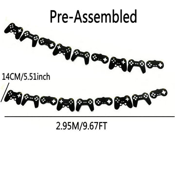 Video Game Controller Banner Game Controller Birthday Party Supplies Game on Birthday Decorations Game Themed Birthday Garland V