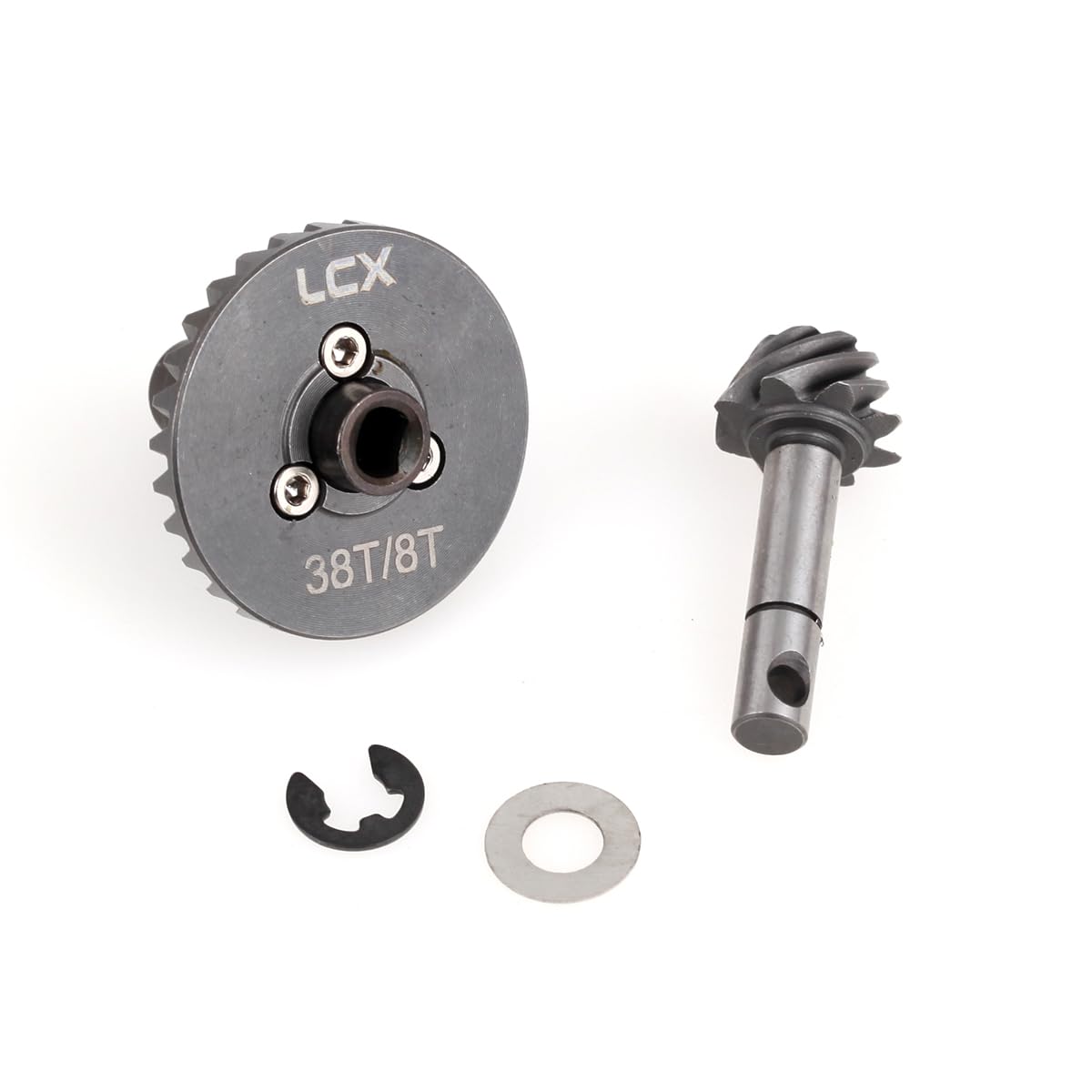 LCX Racing 1/10th RC Crawler Car Heavy Duty AR44 Bevel Gear Set 30T/8T for Axial SCX10 II 90046 90047 SCX10 III Capra UTB, Upgra