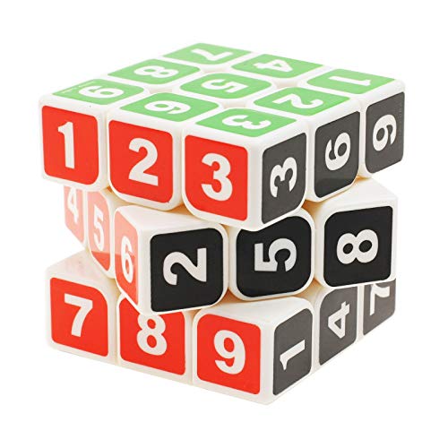 Goodcube Sudoku 3X3 Magic Cube Stickerless 3X3X3 Number Speed Cube Puzzle