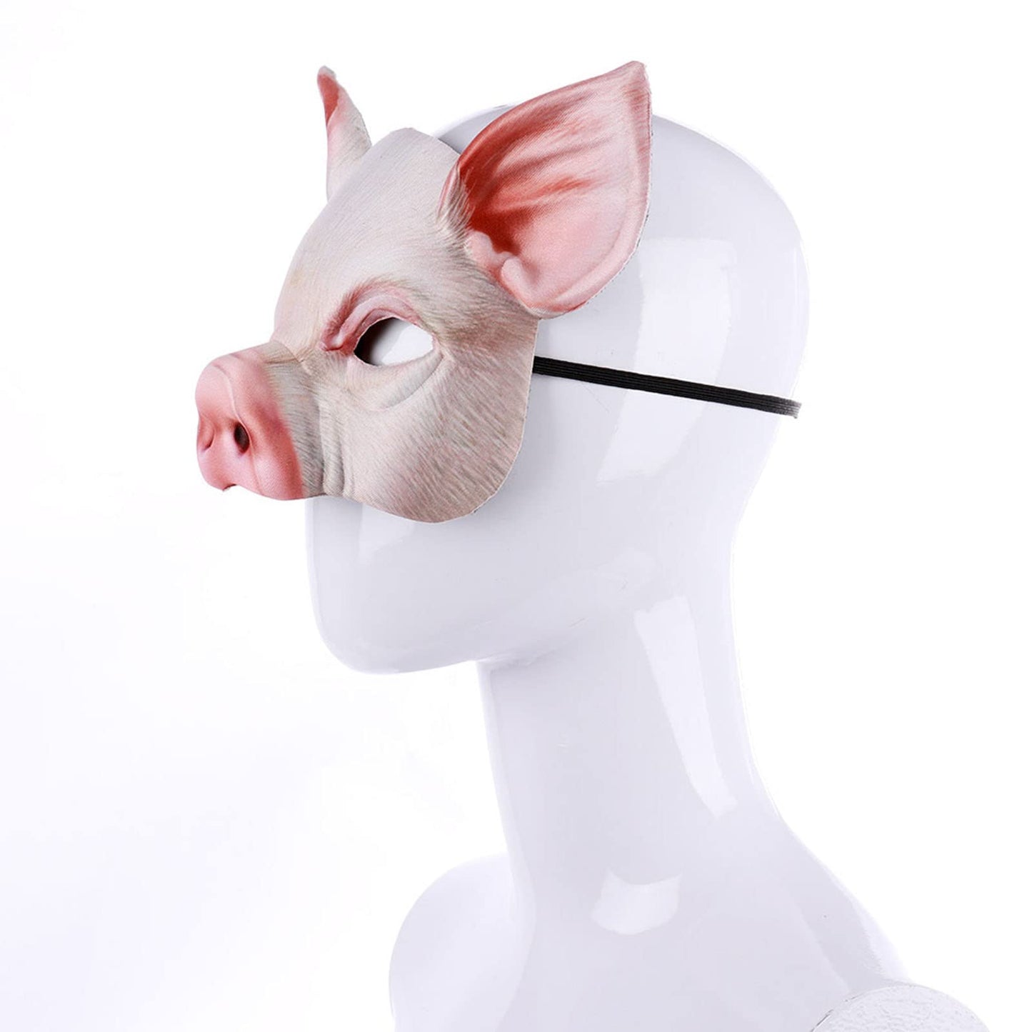 Soochat Halloween Pig Mask Pig Head Mask Half Face Pig Masks for Halloween Festival Masquerade Party Cosplay Props