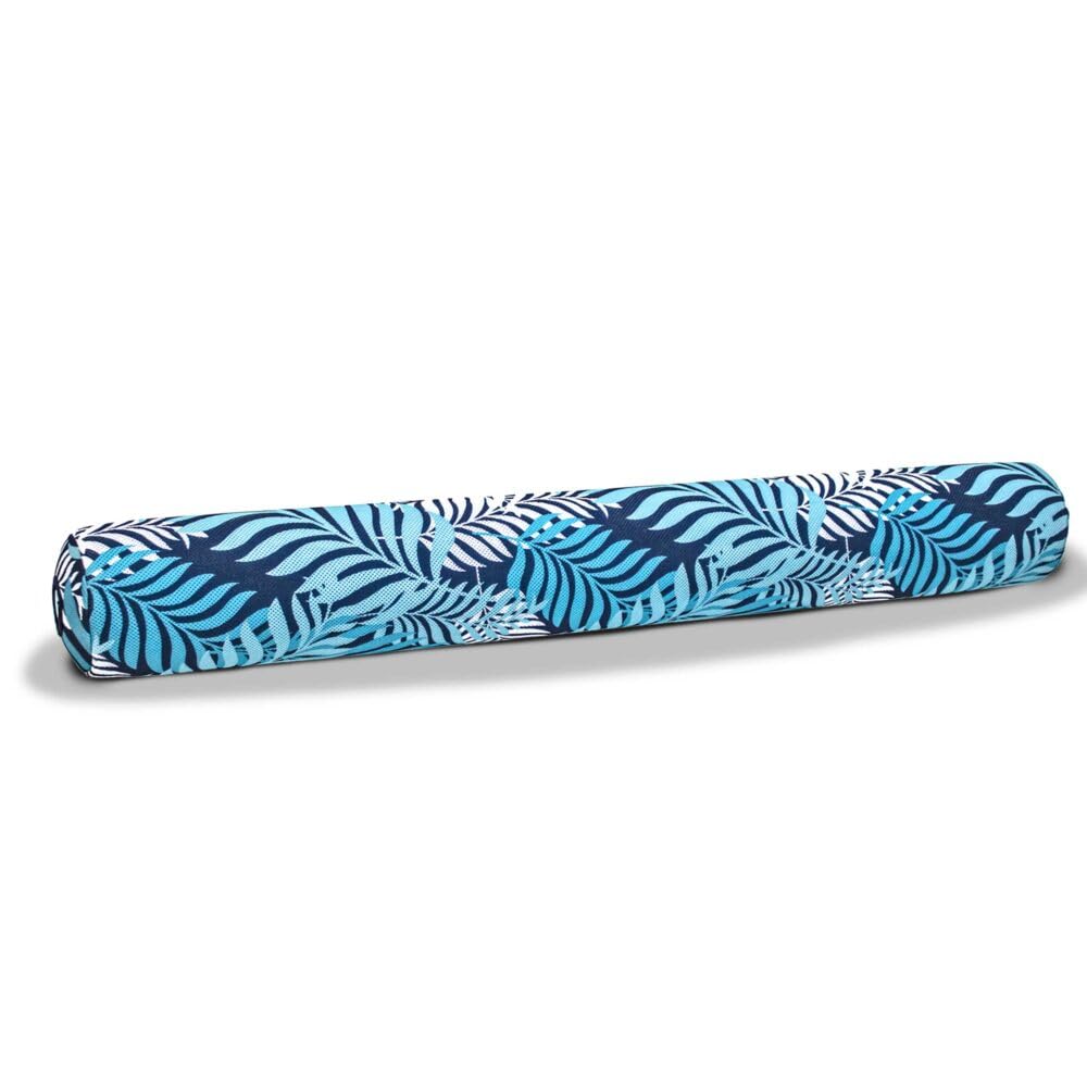 Aqua Oversized Inflatable Pool Noodle – Single – Soft Mesh Jumbo Noodle Pool Float – Blue/White Fern