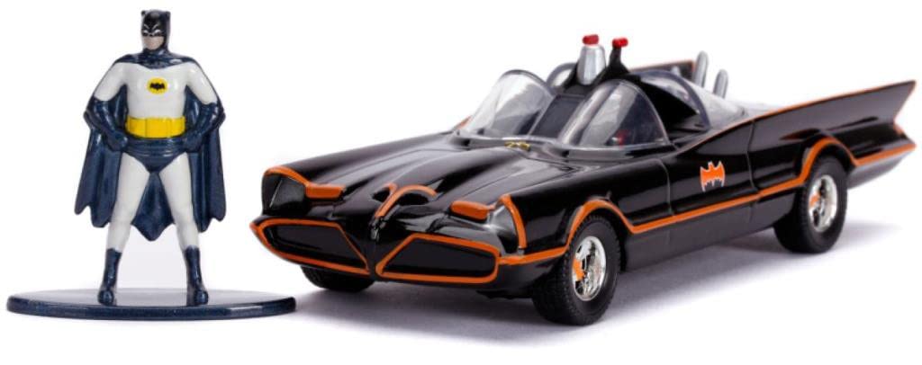 Jada 1966 Batmobile With Diecast Batman Figurine Batman (1966-1968) Classic Tv Series Dc Comics Hollywood Rides Series 1/32 Diec