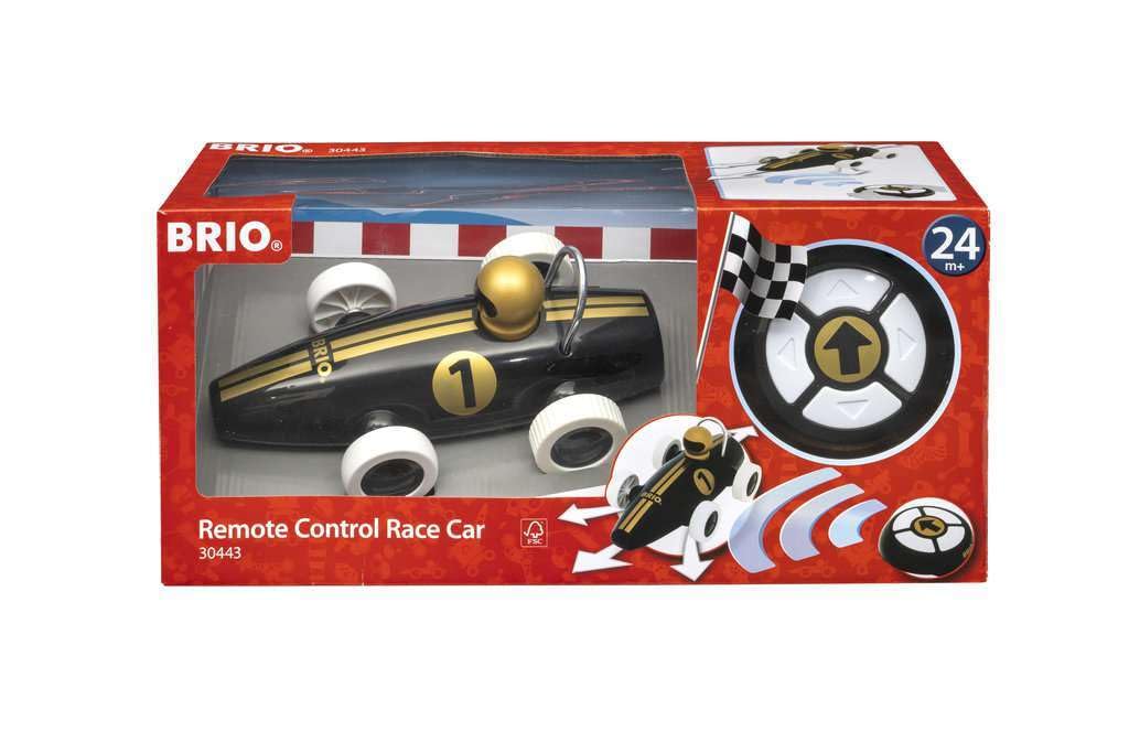 BRIO Black & Gold Remote Control Race Car for Toddlers 24 Months and Up