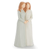 Hensonever Sister Figurines, Love My Sisters Friends Forever, 2 Women 6.2 Sculpted Hand-Painted Figures Gifts For Christmas B