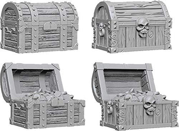 Wizkids Deep Cuts Unpainted Miniatures Terrain: Wave 2: Chests