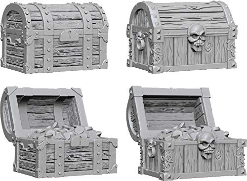 Wizkids Deep Cuts Unpainted Miniatures Terrain: Wave 2: Chests
