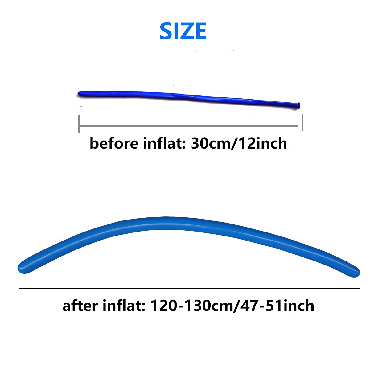 Tangser Assorted 260Q Balloons, Long Skinny Balloon, Twisting Balloon 100 Pcs, Premium Magic Clown Ballon For Animal, Garland, W