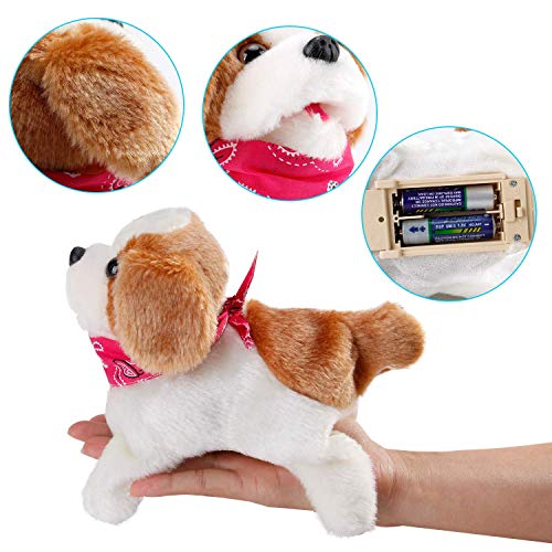 Liberty Imports Flip Over Puppy - Battery Operated Mechanical Jumping Little Pet Dog - Flipping Toy That Somersaults, Walks, Sits, Barks For Toddlers & Kids