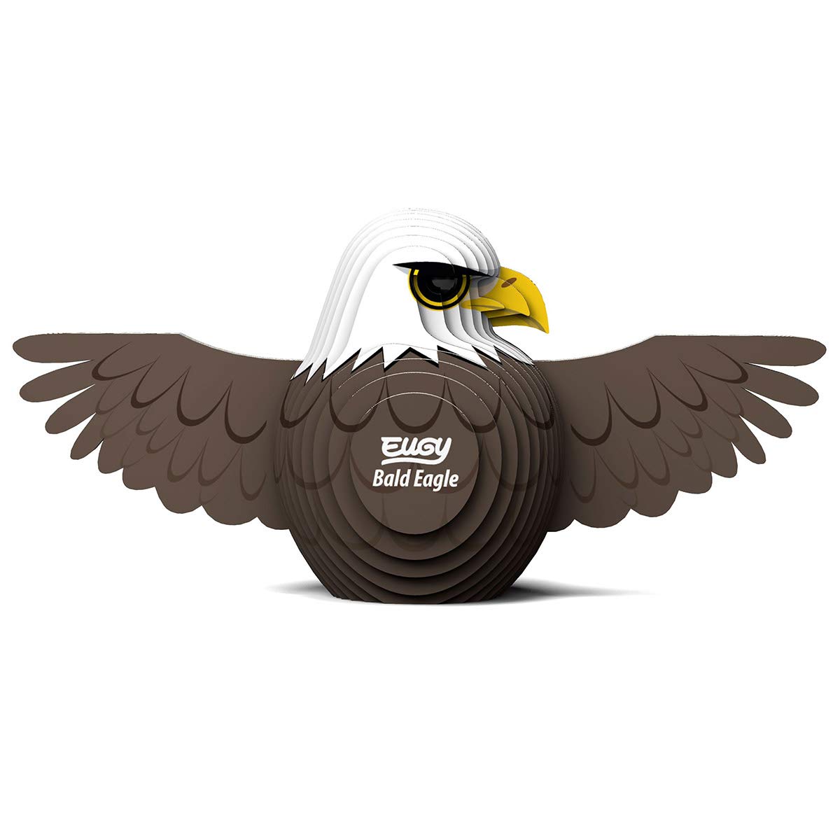 Eugy Bald Eagle 3D Puzzle, 22 Piece Eco-Friendly Educational Toy Puzzles For Boys, Girls & Kids Ages 6+