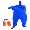 Qshine Inflatable Full Body Jumpsuit Cosplay Costume Halloween Funny Fancy Dress Blow Up Party Toy (Blue)