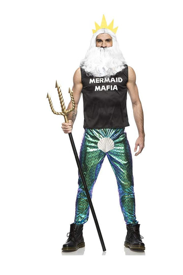 Mermaid Mafia Mens Costume - Large