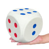 funnysquee Giant 5.9 Inches Kawaii Foam Dice: A Fun-Filled, Educational Toy for Game Nights and Learning Sessions (Lucky White)
