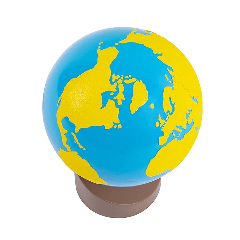 Kghios Montessori Globe Of The Continents Science And Cultural Geography Materials Continental Globe And Sandpaper Globe Early Education Teaching Aids Toys