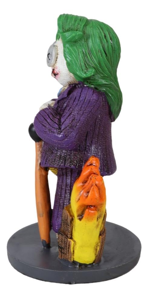 Ebros Day Of The Dead Pinheadz Monster With Voodoo Stitches Figurine Halloween Collectible Toy Fantasy Mythical Beings Undead Apocalypse Horror (Joker Clown Arch Villain)