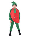 The Dance Bible Red Chilli Fancy Dress With Jumpsuit For Kids 5-7 Years | Boys & Girls Vegetable Cutout Costume For School Funct