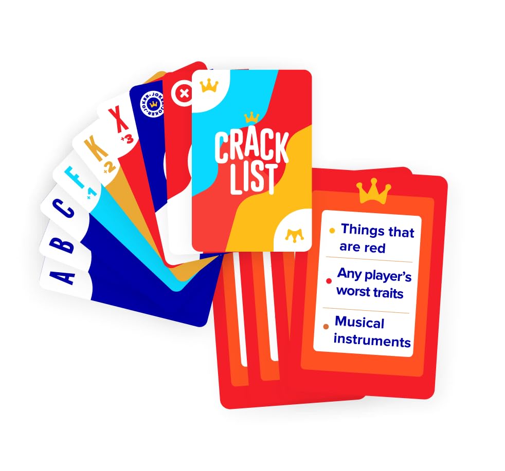 Savana Crack List - The Crack-You-Up Categories Card Game | 2+ Players | Game For Kids, Teens And Adults | Family Board Games |