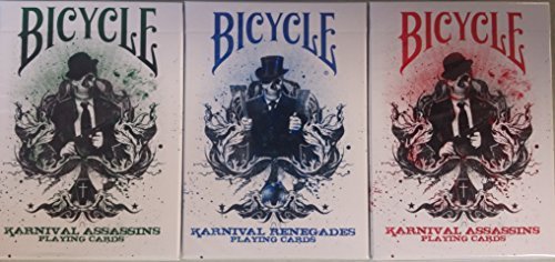 Bicycle Lot 3 Decks Karnival Assassins And Renegades Playing Cards
