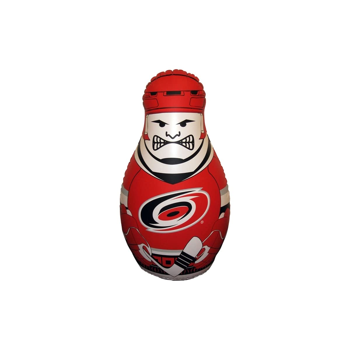 Fremont Die Nhl Carolina Hurricanes Bop Bag Inflatable Checking Buddy Punching Bag, Mini: 12' Tall, Team Colors