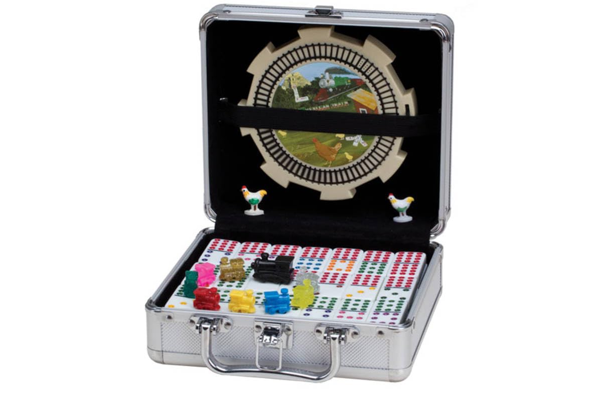 Mexican Train & Chicken Domino Set, Professional Set Of 91, Double Of 12